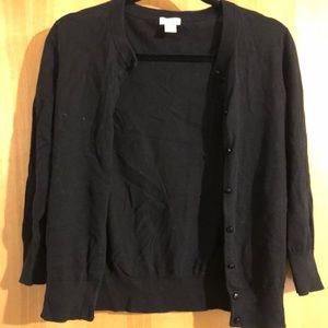 J Crew Black Cardigan